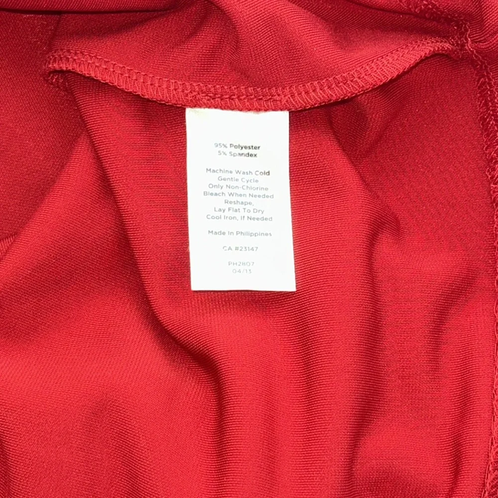 Talbots Red Long Sleeve Dress - Picture 10 of 11
